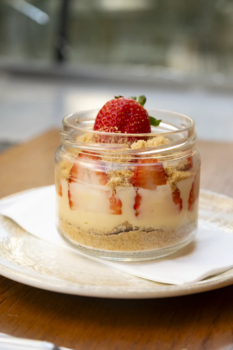 Strawberry magnolia dessert